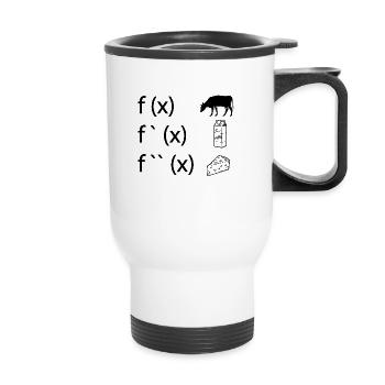 Formule cadeau scolaire math profession de nerd - Tasse isotherme avec poignée - blanc - Devant