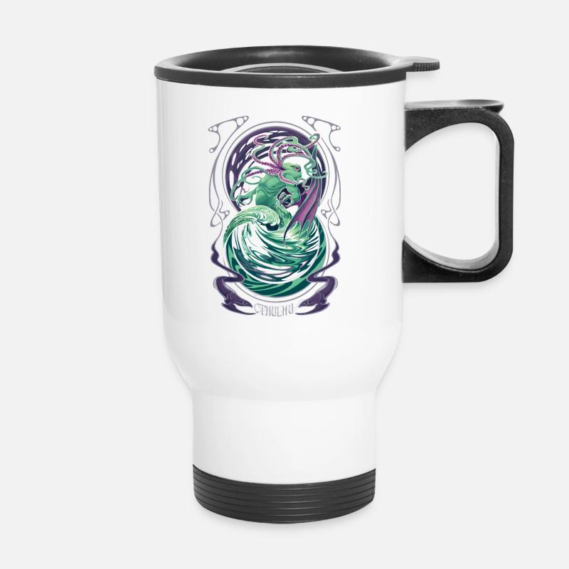 Cthulhu - Tasse isotherme avec poignée - blanc