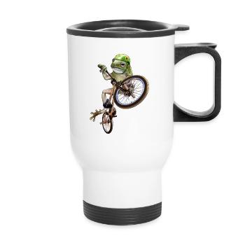 frog bmx - Thermobecher mit Tragegriff - Weiß - Vorne