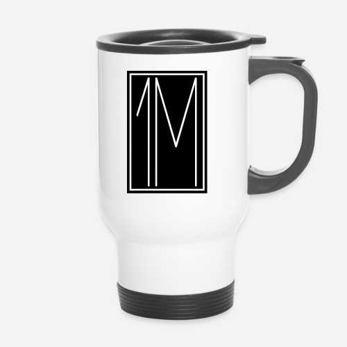 1M/One MVMNT Logo schwarz - Thermobecher mit Tragegriff