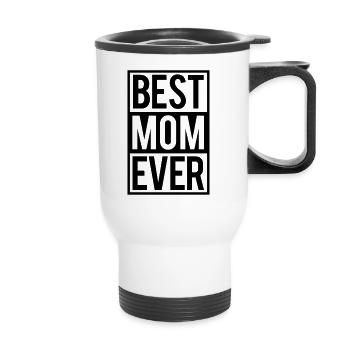 Best Mom ever - Tasse isotherme avec poignée - blanc - Devant