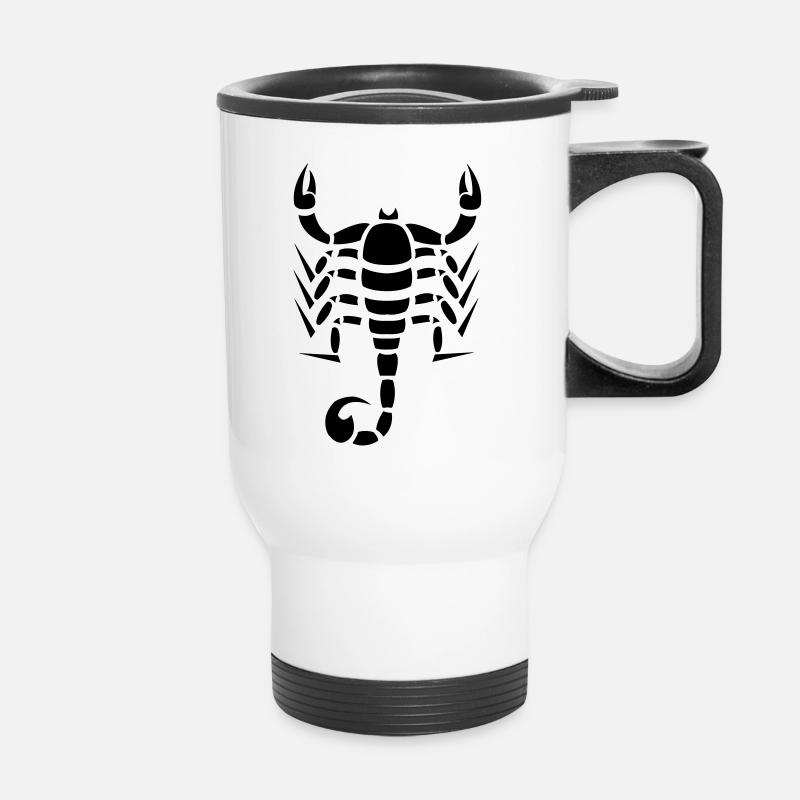 Scorpion - Tasse isotherme avec poignée - blanc