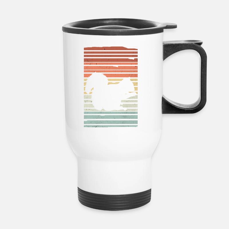 Écureuils écureuils - Tasse isotherme avec poignée - blanc