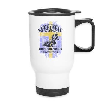 Speedway Racing - Sweden Vintage Flag - Tasse isotherme avec poignée - blanc - Devant