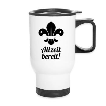 scout / scouting / scoutisme / guide - Tasse isotherme avec poignée - blanc - Devant