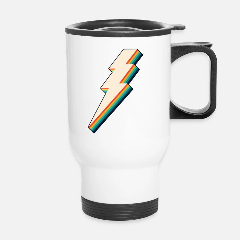 Blitz - Thermobecher mit Tragegriff - Weiß