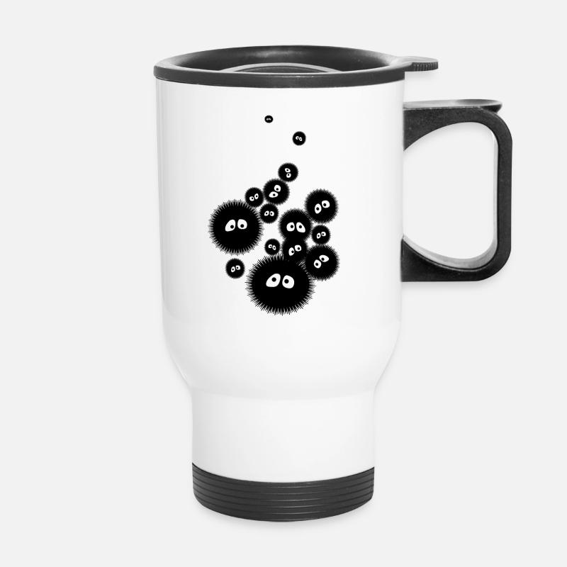Noiraude - Thermal mug with handle - white
