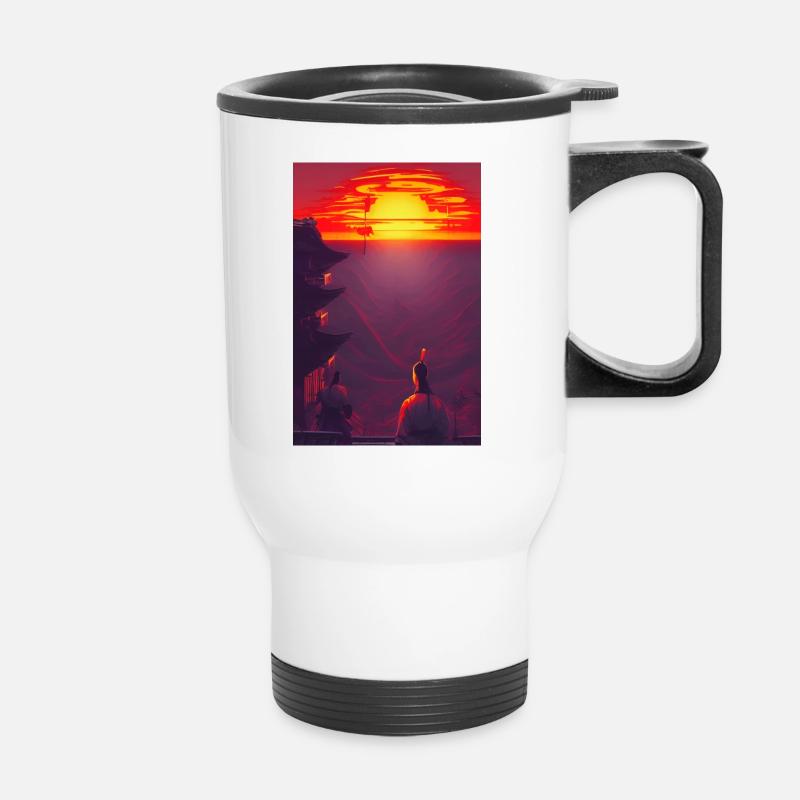 Samouraï 3 - Tasse isotherme avec poignée - blanc