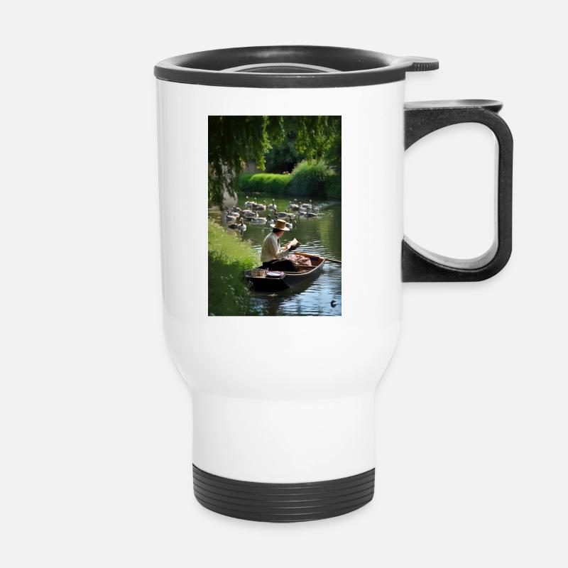 Martin Bond Style 1 Geschenk - Thermobecher mit Tragegriff - Weiß