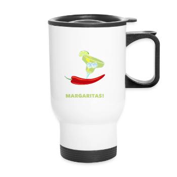 Attenzione Spicy Margarita Cocktail Lover's - Thermobecher mit Tragegriff - Weiß - Vorne