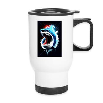 Sharknado #2 - Tasse isotherme avec poignée - blanc - Devant
