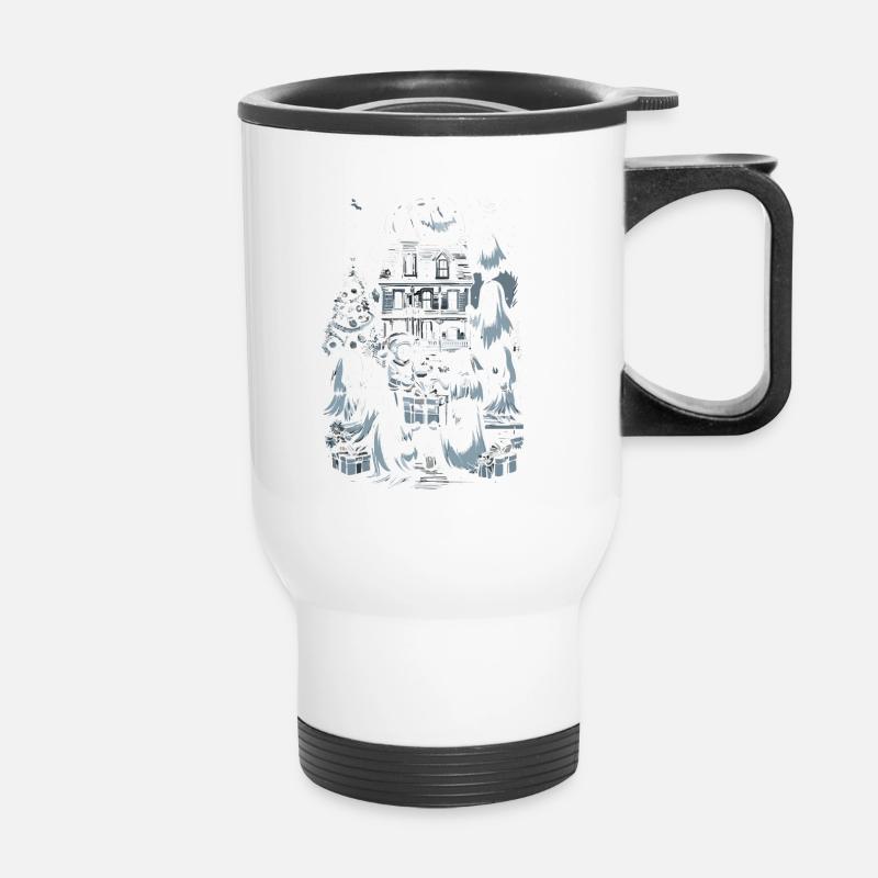 Ghostly Gift Exchange Ghostly Christmas - Thermal mug with handle - white