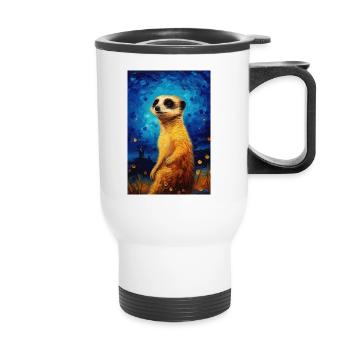Suricate - Tasse isotherme avec poignée - blanc - Devant