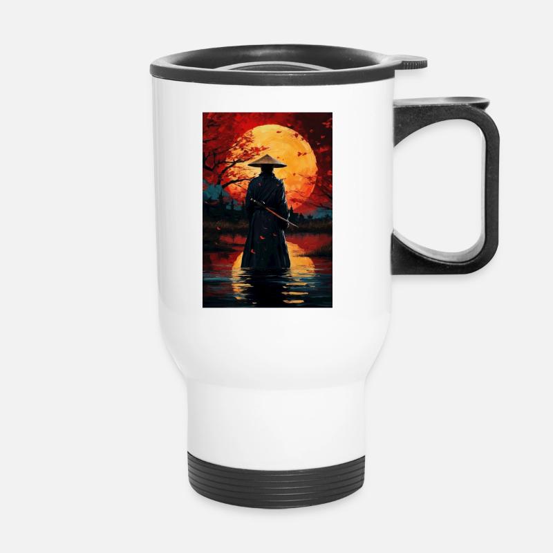 Samurai - Thermobecher mit Tragegriff - Weiß