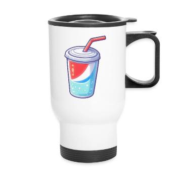 Cup of Soda - Feeling Refreshed - Thermal mug with handle - white - Front