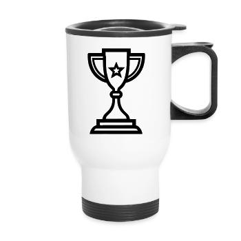 trophée - Tasse isotherme avec poignée - blanc - Devant