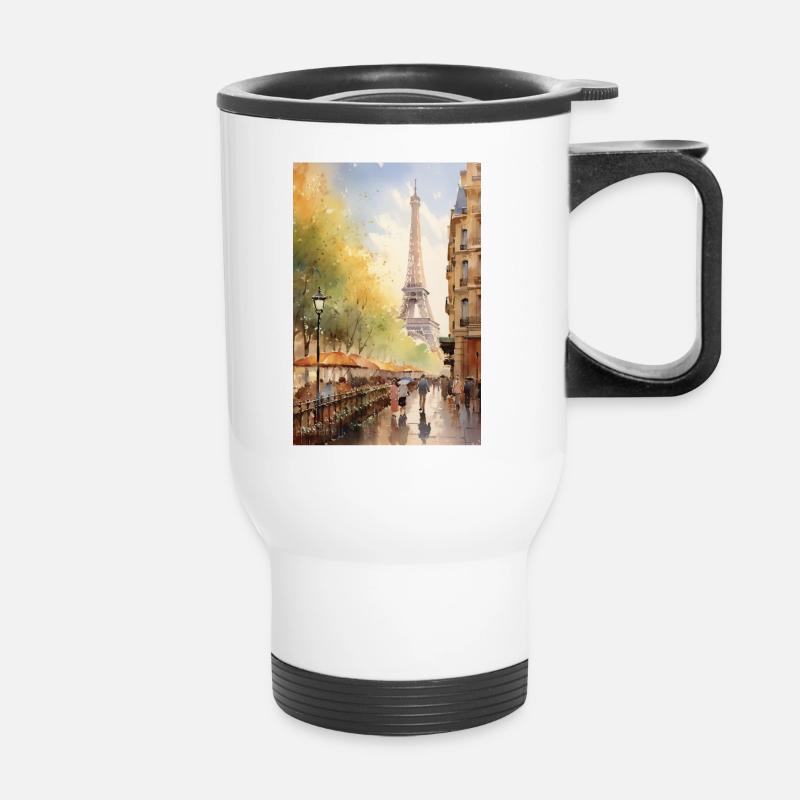 Art Paris 11003 - Thermobecher mit Tragegriff - Weiß