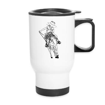 Western Girl - Thermal mug with handle - white - Front