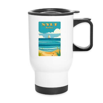Sylt North Sea - Thermal mug with handle - white - Front
