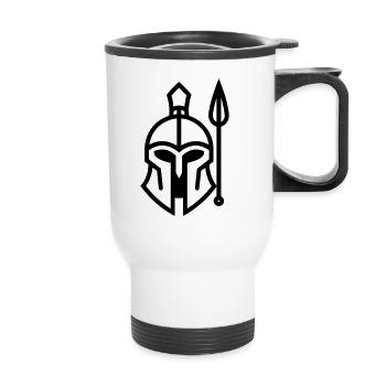 spartan - Tasse isotherme avec poignée - blanc - Devant