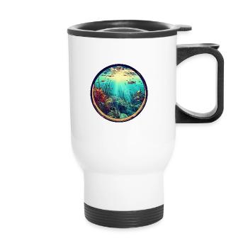 Sous-marin - Tasse isotherme avec poignée - blanc - Devant