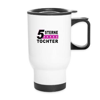 5 star daughter - Thermal mug with handle - white - Front