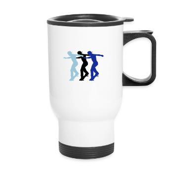 skaters - Thermal mug with handle - white - Front