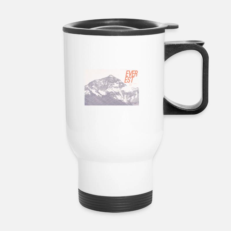 Majesté de l’Everest - Tasse isotherme avec poignée - blanc