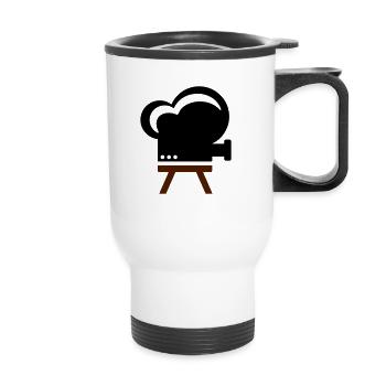 film de caméra - Tasse isotherme avec poignée - blanc - Devant