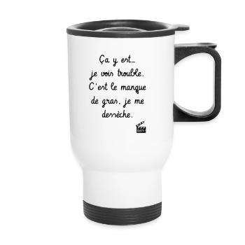 Kaameløtt - Réplique Culte - Citation Karadoc - Tasse isotherme avec poignée - blanc - Devant