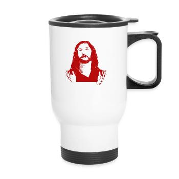 Jesus - Thermobecher mit Tragegriff - Weiß - Vorne