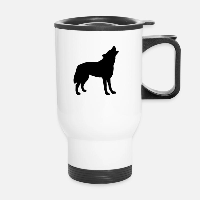wolf_092011_a_1c - Tasse isotherme avec poignée - blanc