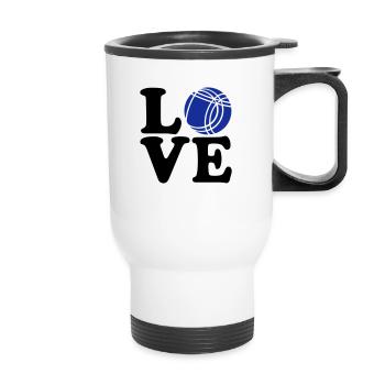 Boule - Thermal mug with handle - white - Front