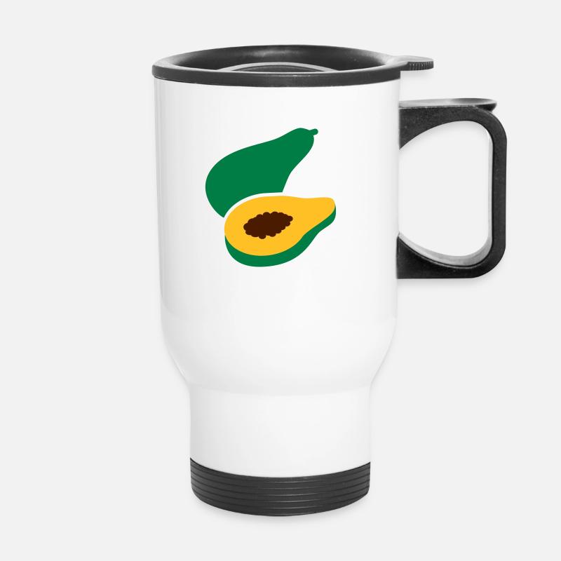 Papaye - Tasse isotherme avec poignée - blanc