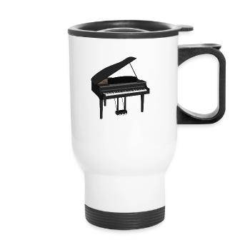 piano piano aile - Tasse isotherme avec poignée - blanc - Devant