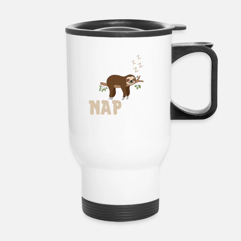 take a nap - Thermal mug with handle - white