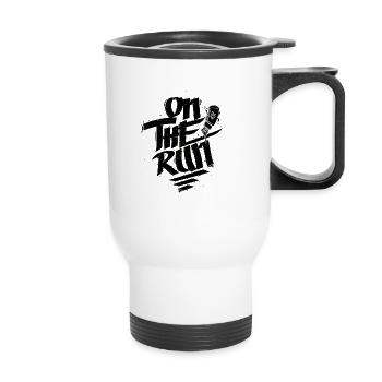 Marqueur de graffiti On The Run - Tasse isotherme avec poignée - blanc - Devant
