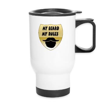 Barbe - Tasse isotherme avec poignée - blanc - Devant