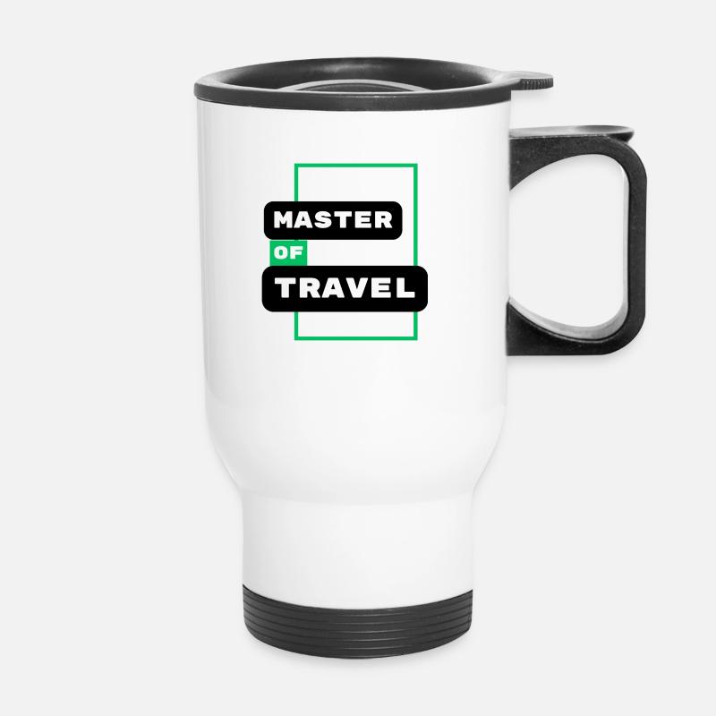 Master of Travel - Thermobecher mit Tragegriff - Weiß