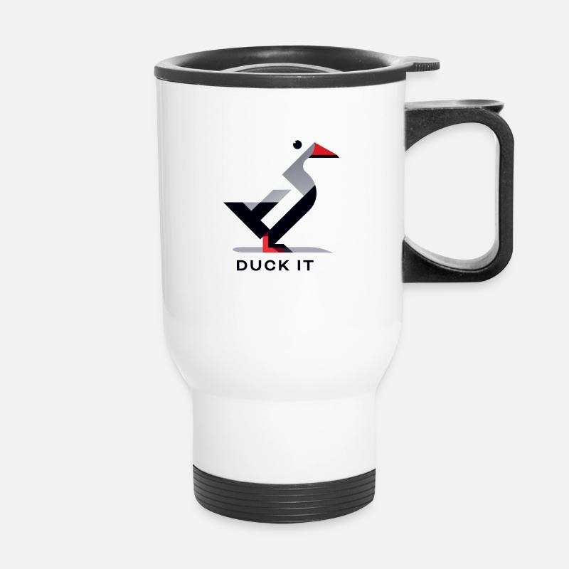 Duck it - Thermal mug with handle - white