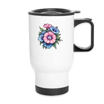 Gloire du matin - Tasse isotherme avec poignée - blanc - Devant
