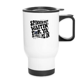 Spinnin Out Streetwear Slogan - Thermal mug with handle - white - Front
