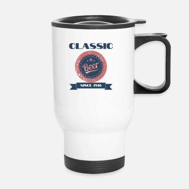 Classic - Beer - 1516 - Thermobecher mit Tragegriff - Weiß