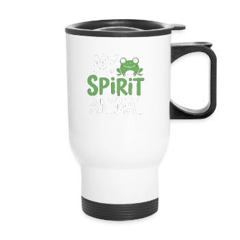 My Spirit Animal - Thermal mug with handle - white - Front