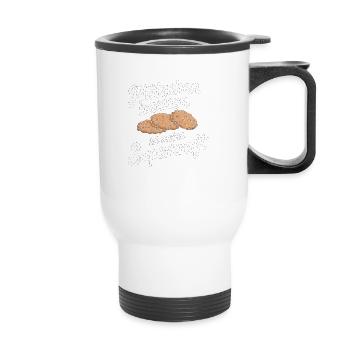 Baking cookies is my superpower - Thermal mug with handle - white - Front