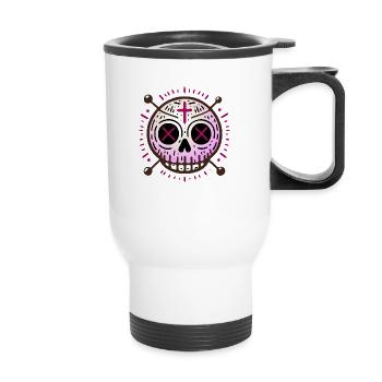 Tête de bosse Xavia - Tasse isotherme avec poignée - blanc - Devant