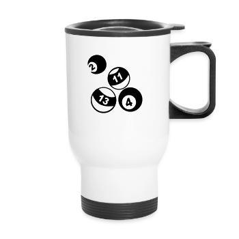Pool - Thermal mug with handle - white - Front