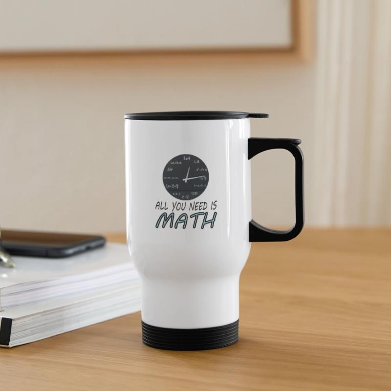 Study Math Student Math Study Gift Thermal mug with handle