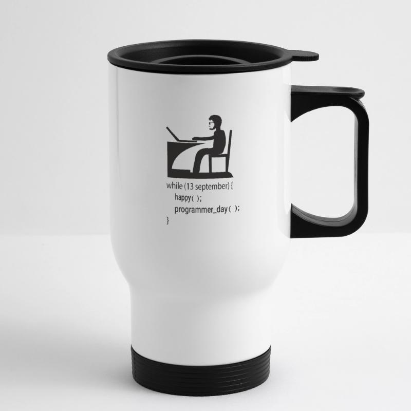 Softwareentwickler Programmierer Geschenk Thermobecher mit Tragegriff