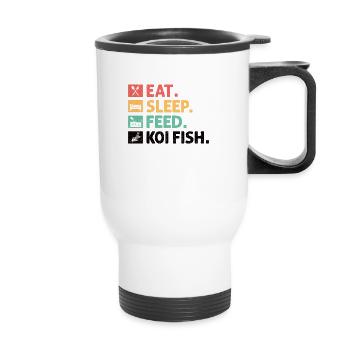 Fish Aquarium Marine Animal Nature Conservation - Thermal mug with handle - white - Front
